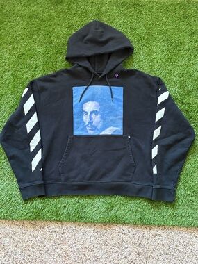 Authentic Off-White Diag Bernini Over Hoodie